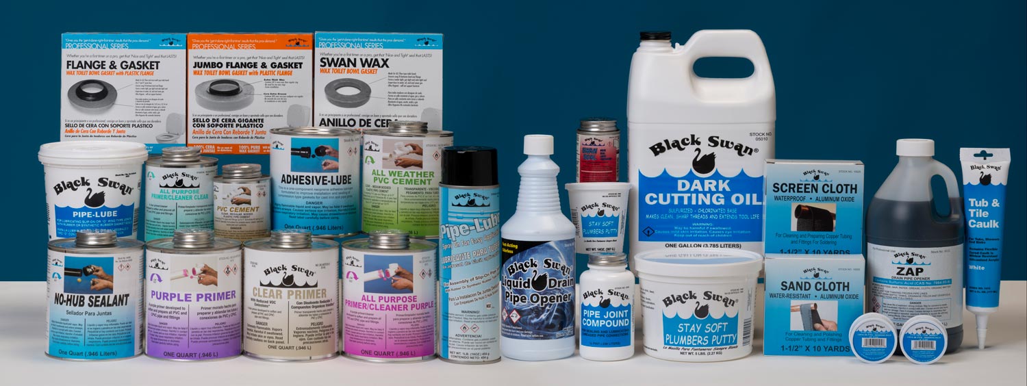 Group of Black Swan products, featuring screen cloth and sand cloth materials